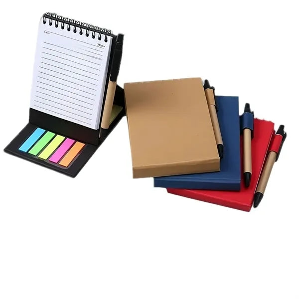 Memo Pad Sticky Notes with Pen