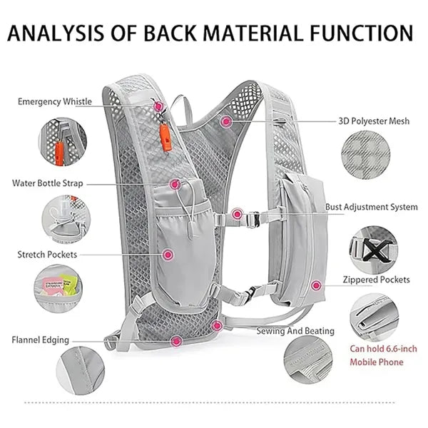 Running Hydration Vest Backpack