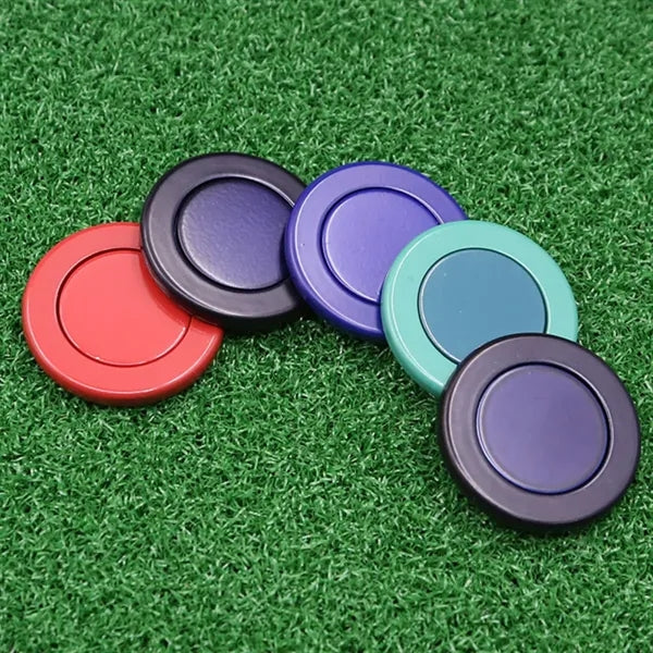 Magnetic Golf Ball Marker with Hat Clip Compatible Design