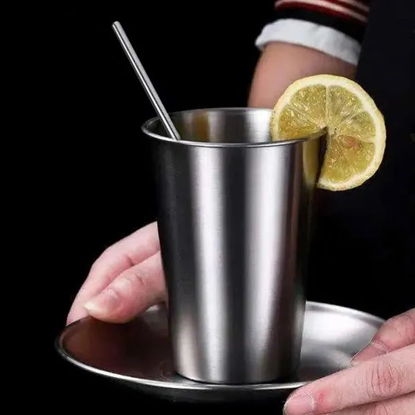12/17Oz. Stainless Steel Drinking Cup Beer Tumblers