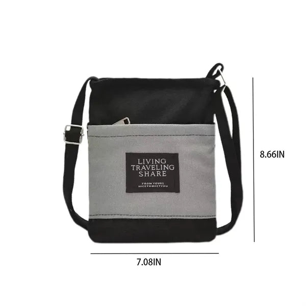 Crossbody Canvas Cell Phone Bag