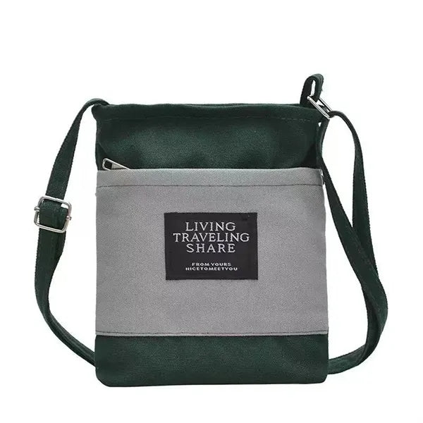 Crossbody Canvas Cell Phone Bag