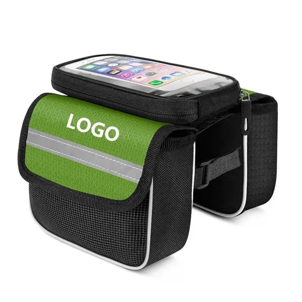 Bike Front Frame Bag with Touch Screen Phone Holder