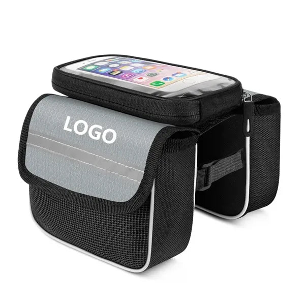 Bike Front Frame Bag with Touch Screen Phone Holder