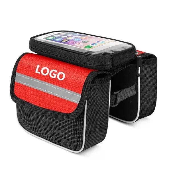 Bike Front Frame Bag with Touch Screen Phone Holder