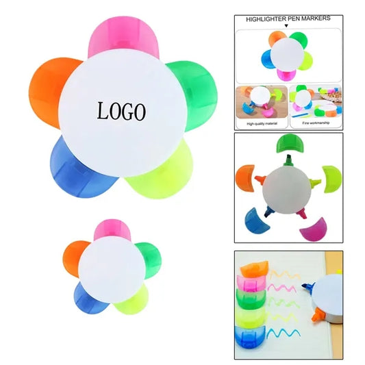 Colorful Petal Highlighter Pen