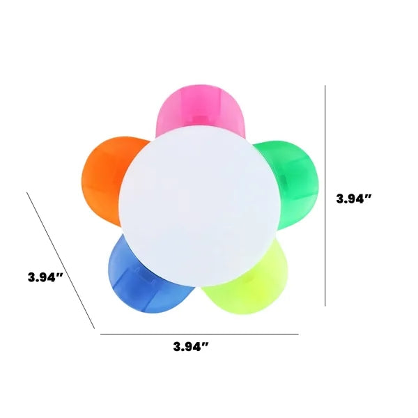 Colorful Petal Highlighter Pen