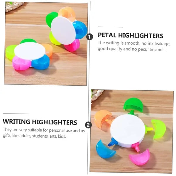 Colorful Petal Highlighter Pen