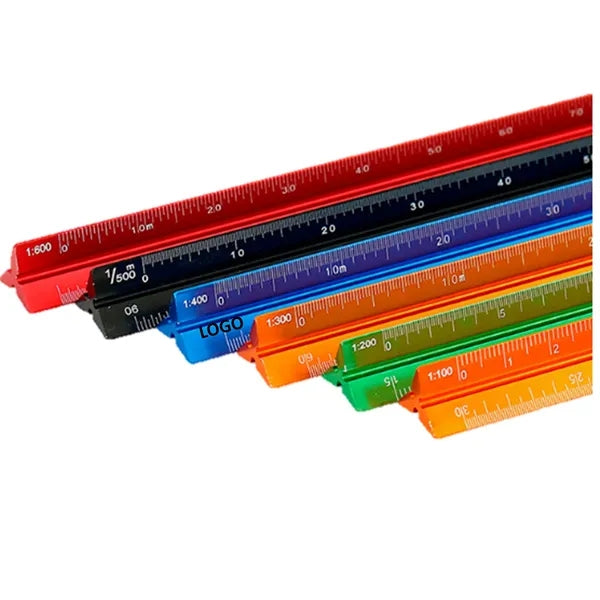 6'' Aluminum Architectural Triangular Pocket Scale Ruler