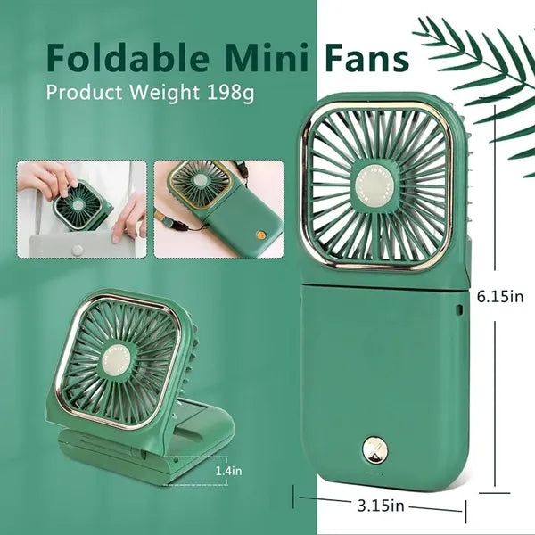5 in 1 Mini Portable Rechargeable Fan