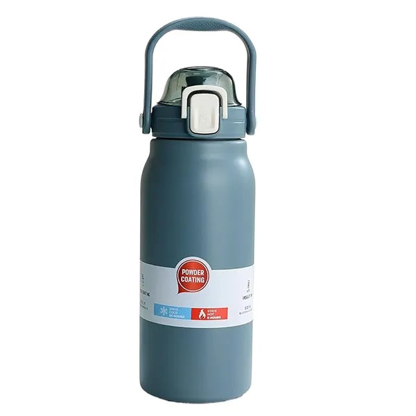 43oz Stainless Steel Insulated Water Bottle w/ Straw