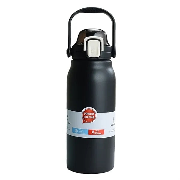 43oz Stainless Steel Insulated Water Bottle w/ Straw
