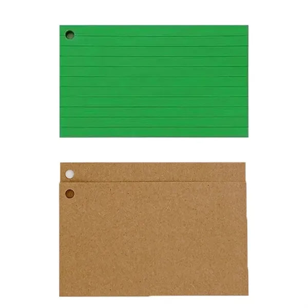 100PCS Double Sided Lined Index Notecards