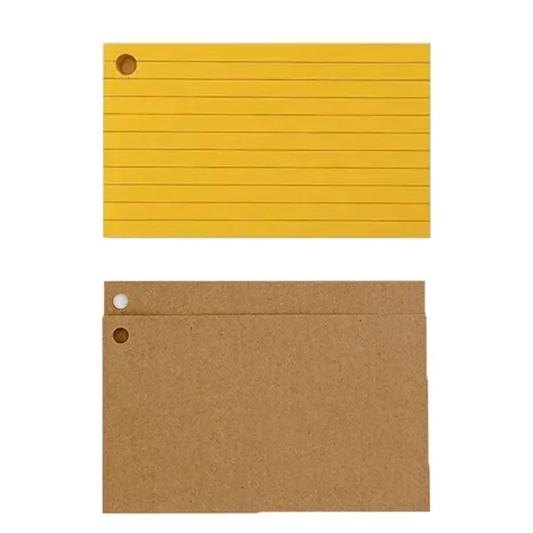 100PCS Double Sided Lined Index Notecards