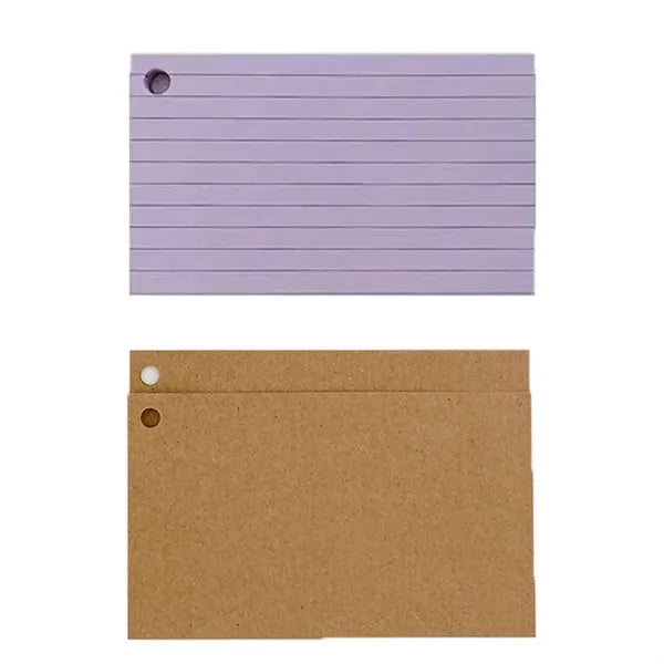 100PCS Double Sided Lined Index Notecards
