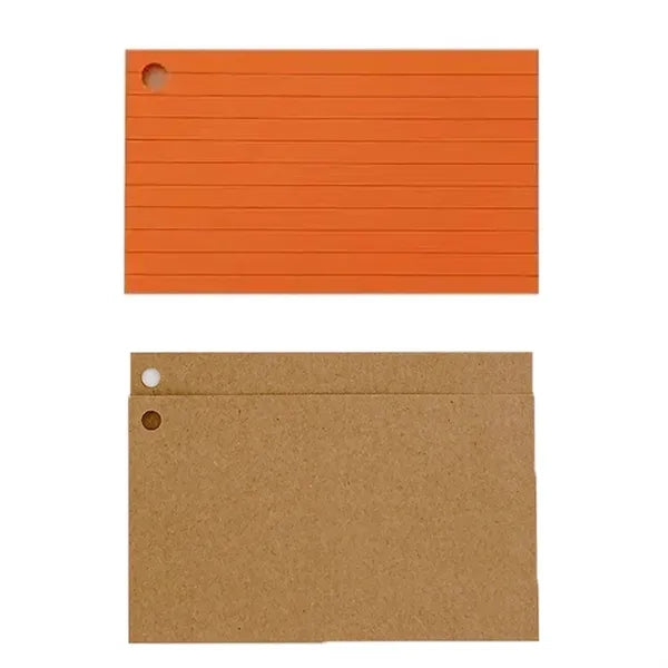 100PCS Double Sided Lined Index Notecards
