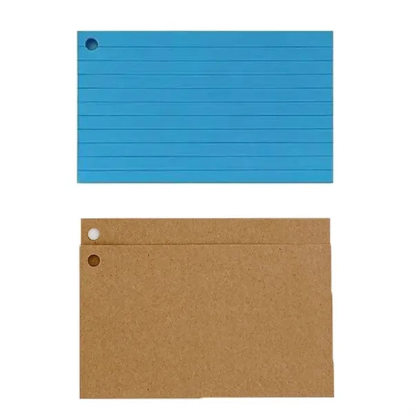 100PCS Double Sided Lined Index Notecards
