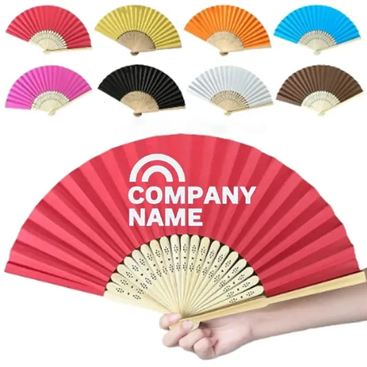Folding Bamboo Paper Hand Fan