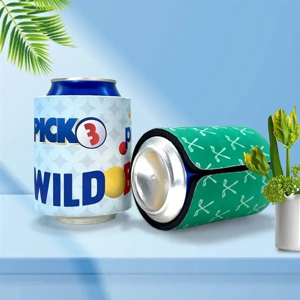 12oz Full Color Slap Wrap Can Cooler Sleeve