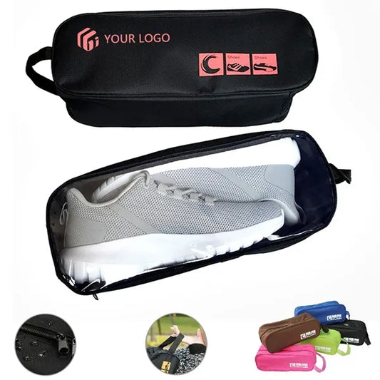 Outdoor sport golf travel waterproof zippered shoe bag