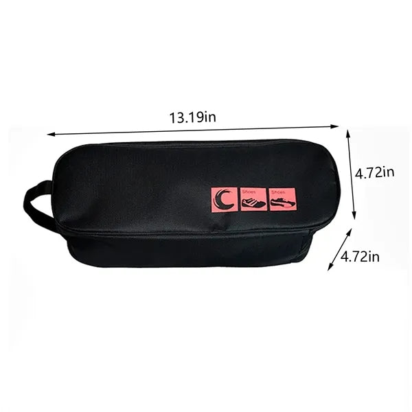 Outdoor sport golf travel waterproof zippered shoe bag