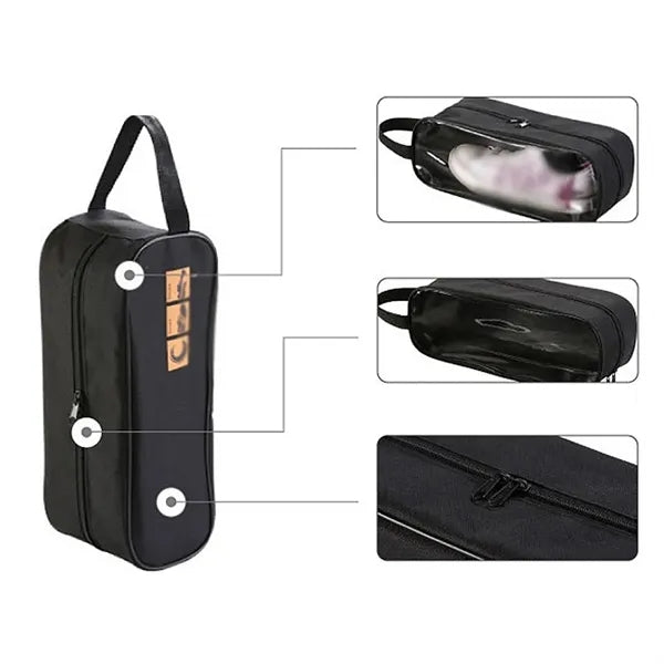 Outdoor sport golf travel waterproof zippered shoe bag