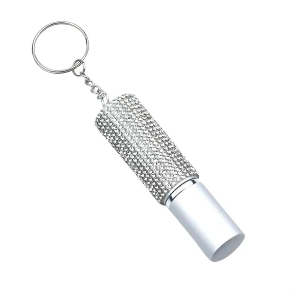 Diamond-Accented Portable Perfume Spray Bottle