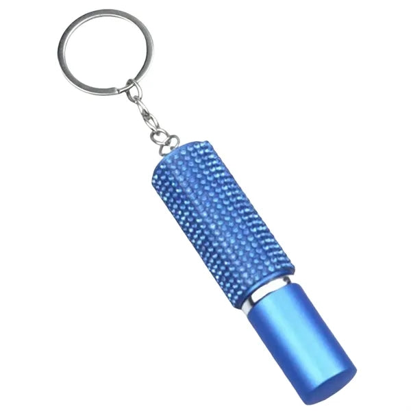 Diamond-Accented Portable Perfume Spray Bottle