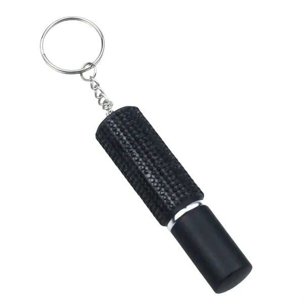 Diamond-Accented Portable Perfume Spray Bottle