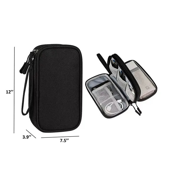 2 Layer Electronics Organizer Bag
