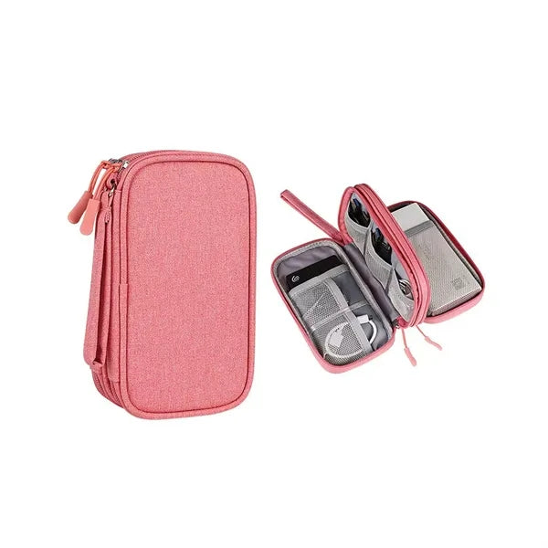 2 Layer Electronics Organizer Bag