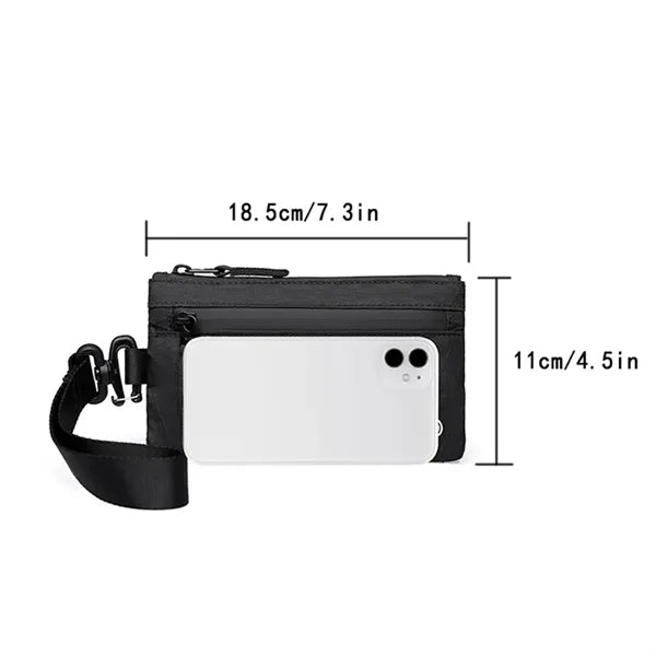 RFID Blocking Zip Clutch Card Wallet