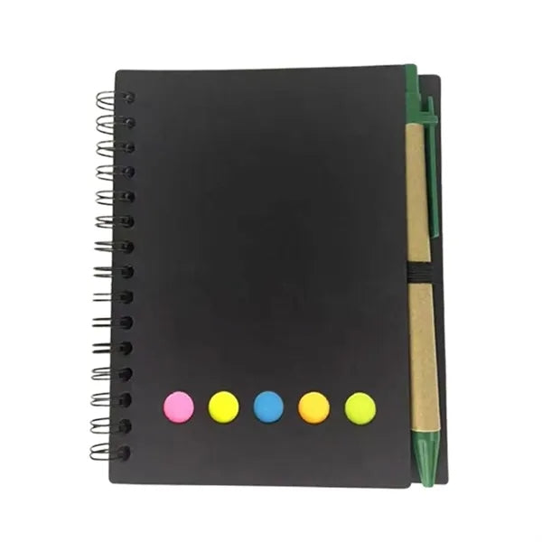 Portable Spiral Journal Notebook with Pen