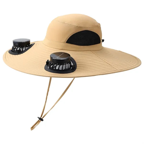 Wide brim solar fan hat, bucket