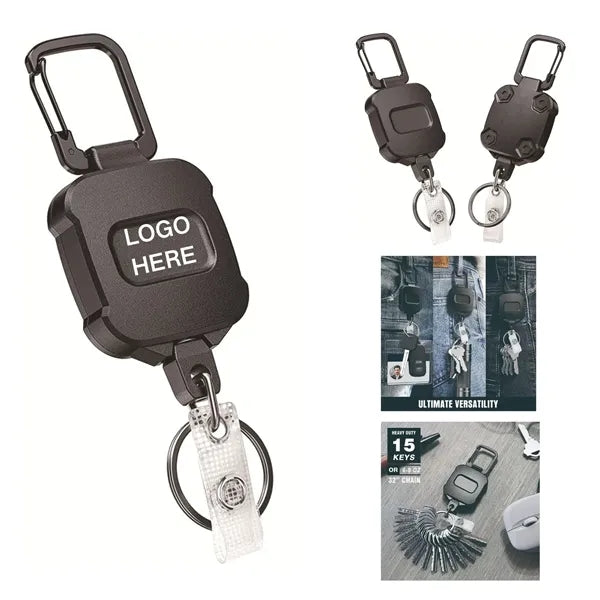 Retractable Id Badge Holder Key Reel