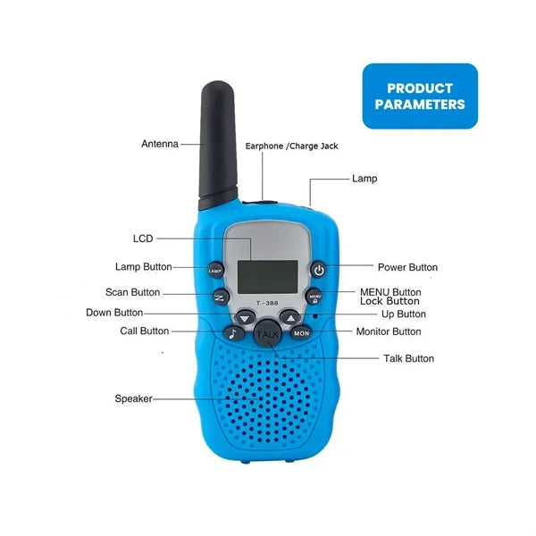 Kids T-388 Walkie Talkie Set