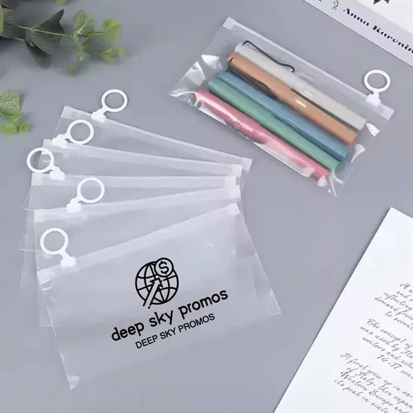 Clear Pen Organizer Stationery Storage Bag