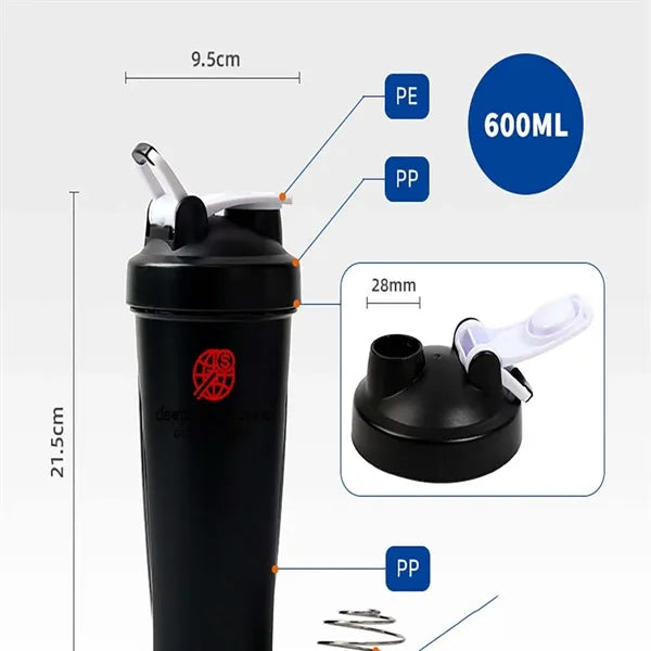 BlenderBottle Sport Shaker Bottle with Wire Whisk