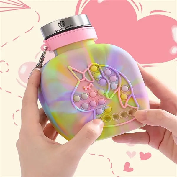 Silicone Folding Toy Water Bottle
