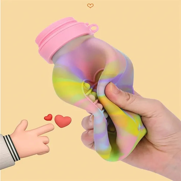 Silicone Folding Toy Water Bottle