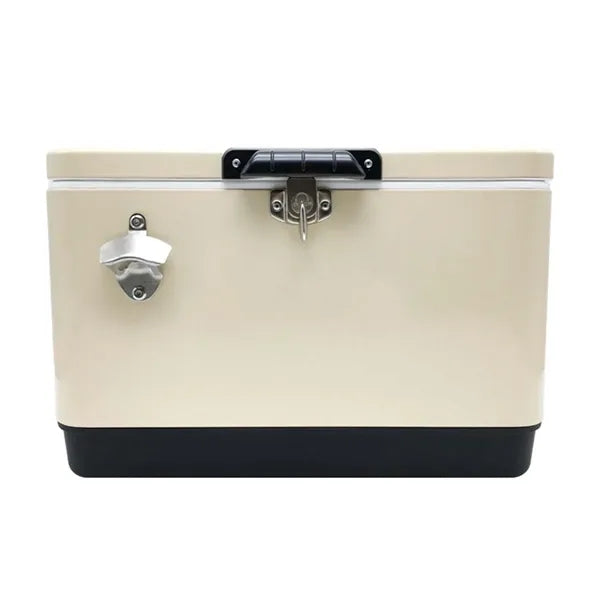 Portable Ice Chest Cooler with Bottle Opener