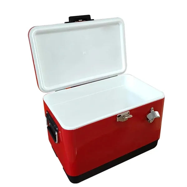 Portable Ice Chest Cooler with Bottle Opener