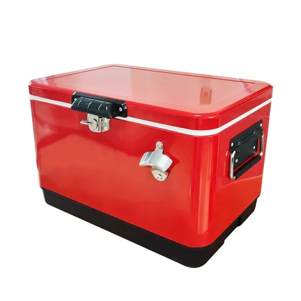 Portable Ice Chest Cooler with Bottle Opener