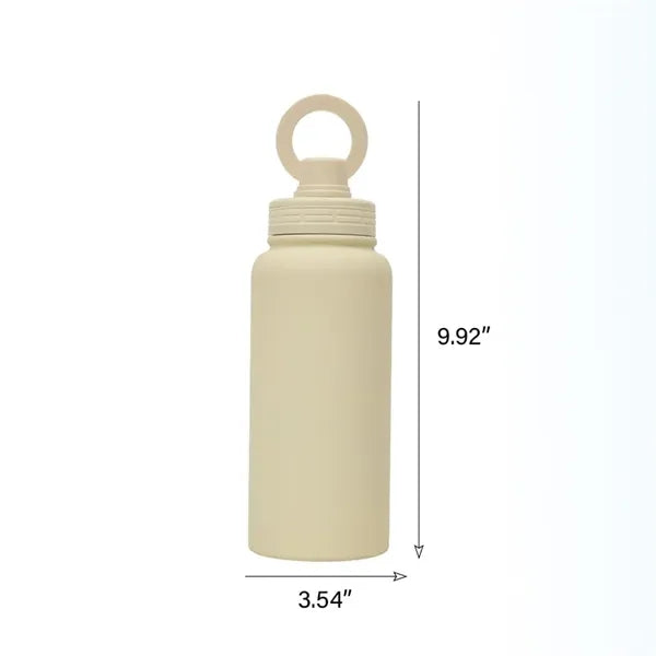 33oz Stainless Steel Water Bottle With Magnetic Phone Holder