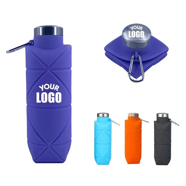 17 oz Collapsible Silicone Water Bottle