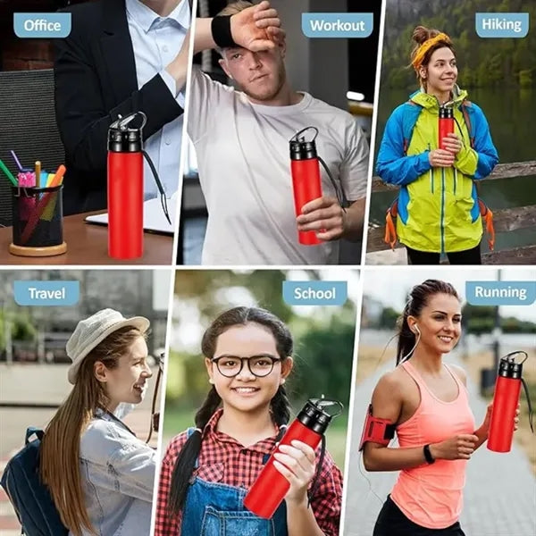20oz Foldable Silicone Travel Water Bottle