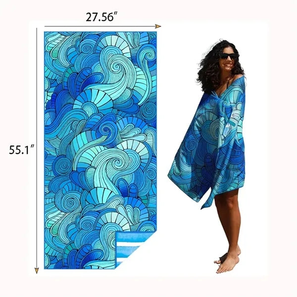 Microfiber Thin Lightweight Beach Towel