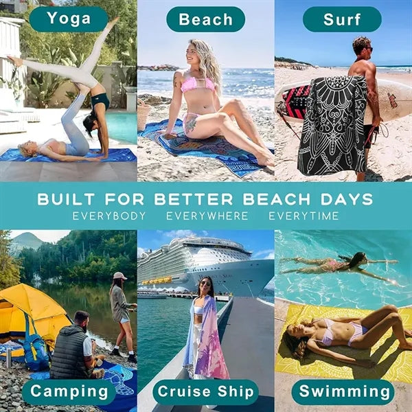 Microfiber Thin Lightweight Beach Towel