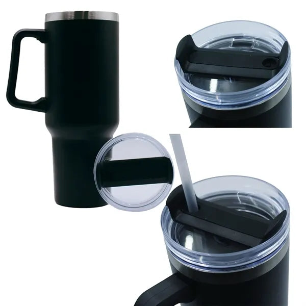 Double Wall Tumbler with Twist Closure, 40 oz.