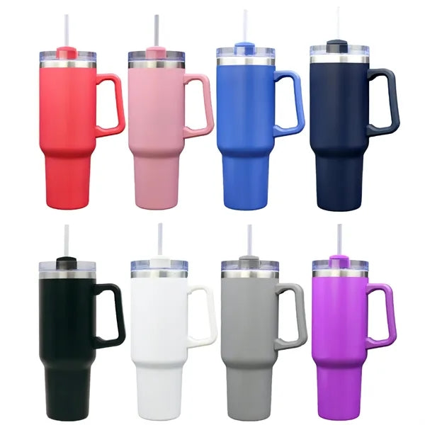 Double Wall Tumbler with Twist Closure, 40 oz.
